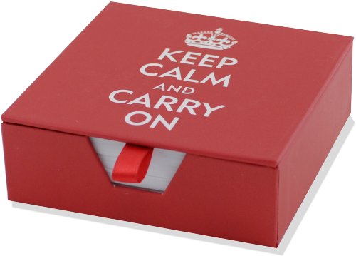 Keep Calm And Carry On Boxed Desk Notes (Stationery, Note Pad)