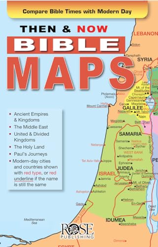 Then and Now Bible Maps - Fold out Pamphlet