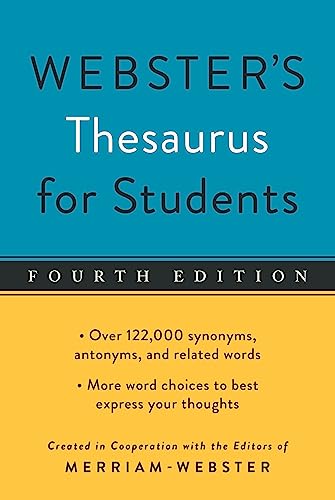 Webster's Thesaurus for Students, Fourth Edition