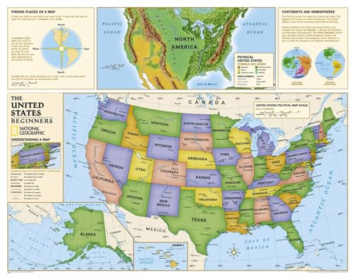 Kids Beginners USA Education, Grades K-3: Wall Maps Education