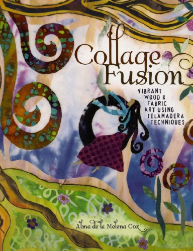 Collage Fusion: Vibrant Wood and Fabric Art using Telamedera Techniques