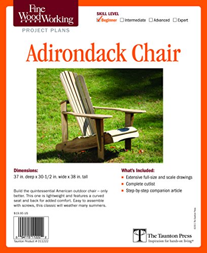 Fine Woodworking's Adirondack Chair Plan: Beginner (Fine Woodworking Project Plans)