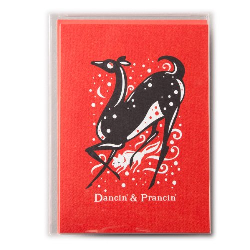 Dancing Deer by Furturtle Show Prints Boxed Holiday Cards, set of 12