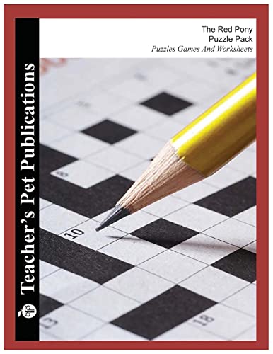 The Red Pony Puzzle Pack - Teacher Lesson Plans, Activities, Crossword Puzzles, Word Searches, Games, and Worksheets (Paperback)