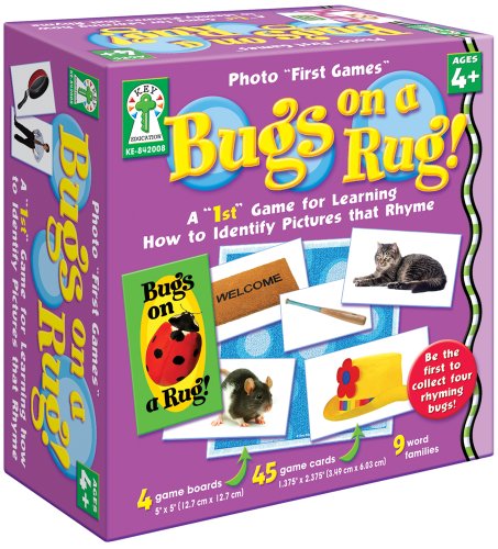 Photo “First Games”: Bugs on a Rug Board Game: A "1st" Game for Learning How to Identify Pictures that Rhyme