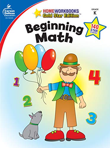 Carson Dellosa | Beginning Math Workbook | Kindergarten, 64pgs