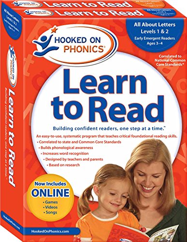 Hooked on Phonics Learn to Read Pre-K Levels 1 & 2, Ages 3-4