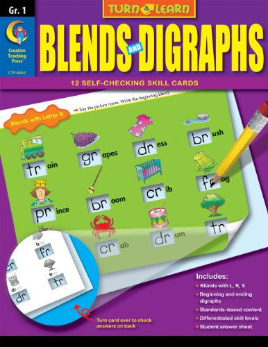 Blends and Digraphs, Turn & Learn Gr. 1