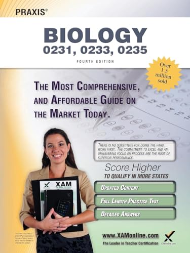 Praxis Biology 0231, 0233, 0235 Teacher Certification Study Guide Test Prep