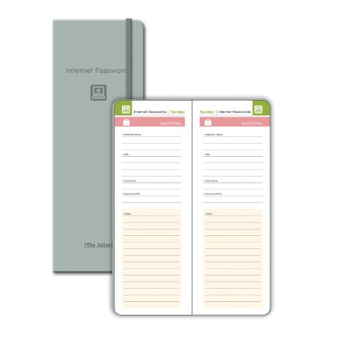 Internet Passwords Jotter Journal