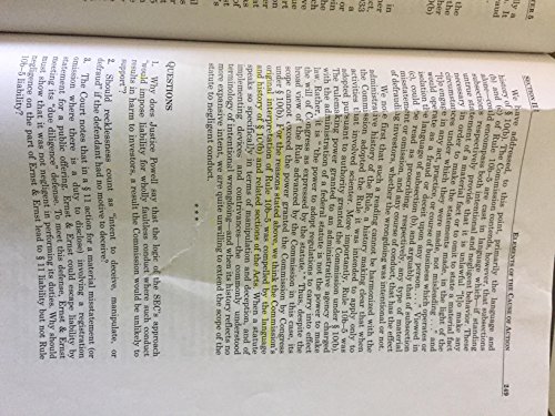 Securities Regulation, Cases and Analysis (University Casebook Series)