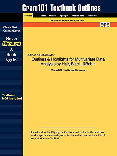 Multivariate Data Analysis, Outlines & Highlights