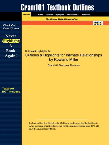 Outlines & Highlights for Intimate Relationships by Rowland Miller