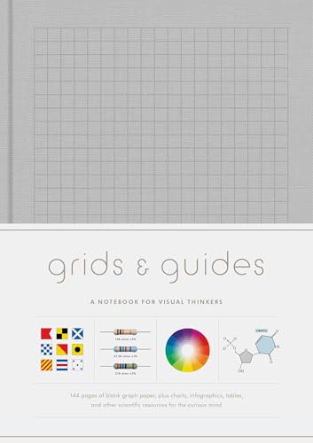 Grids & Guides (Gray): A Notebook for Visual Thinkers (Blank Deluxe Clothbound Journal with Grid, Dot, and Graph Patterns, Great Gift for Designers, Architects, and Creative Directors)