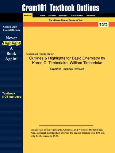Outlines & Highlights for Basic Chemistry by Karen C. Timberlake, William Timberlake