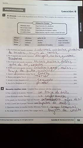 Aventuras 4th Workbook/Video Manual (Aventuras)