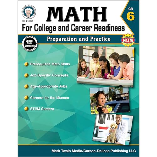 Math for College and Career Readiness, Grade 6: Preparation and Practice