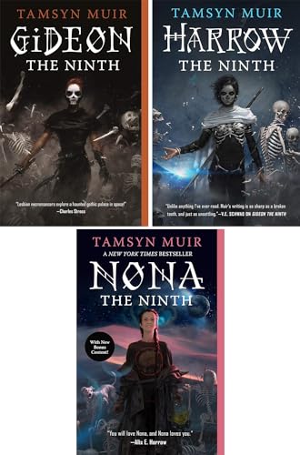 The Locked Tomb Series, Harrow the Ninth, Gideon the Ninth and Nona the Ninth, Set of 3 Books