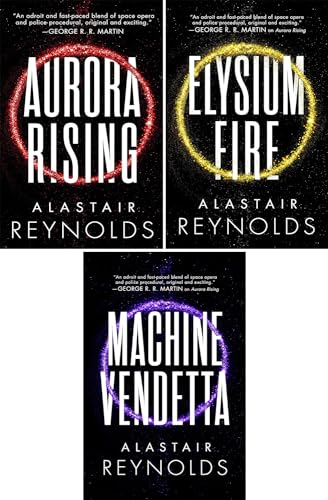 The Prefect Dreyfus Emergencies Series. Set of 3 Books. Aurora Rising, Elysium Fire, Machine Vendetta.