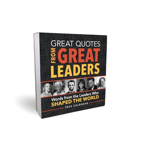 2025 Great Quotes From Great Leaders Boxed Calendar: 365 Inspirational Quotes From Leaders Who Shaped the World (Daily Calendar, Office Desk Gift for Him or Her)