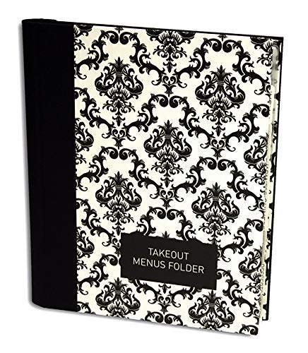Takeout menu Folder: Elegant Black