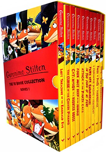 Geronimo Stilton: 10 Book Collection (Series 1) Box Set (The Curse of the Cheese Pyramid, Four Mice Deep in the ... Whiskers, Fangs and Feasts in Transratania): The 10 Book Collection (Series 1)