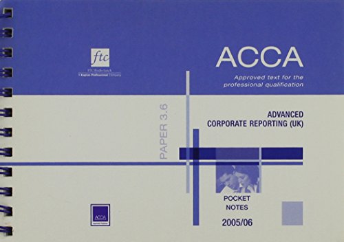 Advanced Corporate Reporting UK Stream (CIMA Pocket Note)