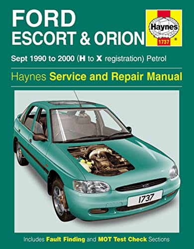 Ford Escort and Orion Service and Repair Manual : 1990-2000