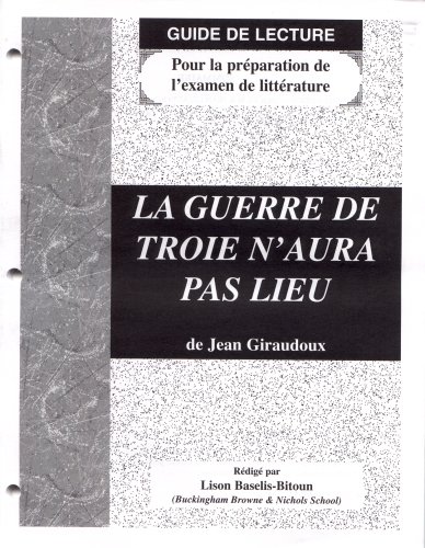 Study Guide - La Guerre de Troie