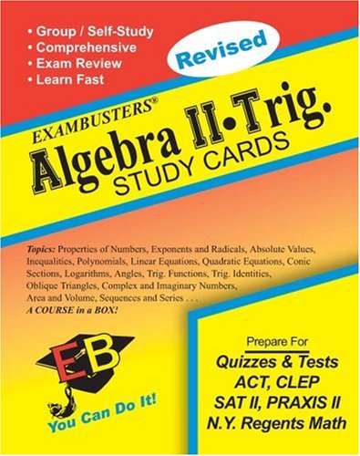 Ace's Algebra 2-Trig Exambusters Study Cards