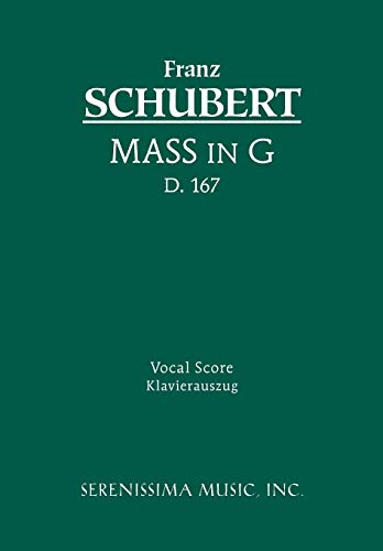 Mass In G, D.167 - Vocal Score (Latin Edition)