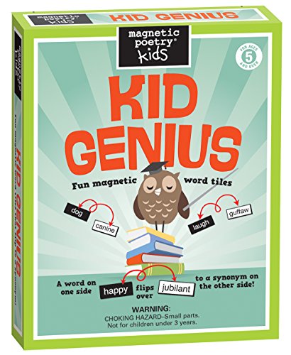 Magnetic Poetry Kid Genius Black and White Playful Decorative Magnet 1 Count