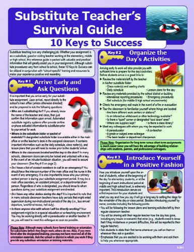 Substitute Teacher's Survival Guide: 10 Keys to Success