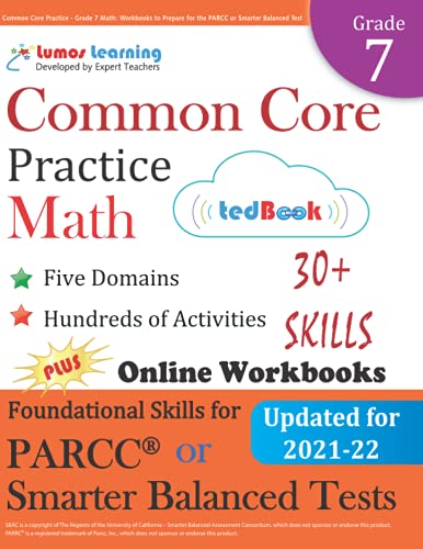 Common Core Practice - Grade 7 Math: Workbooks to Prepare for the Parcc or Smarter Balanced Test