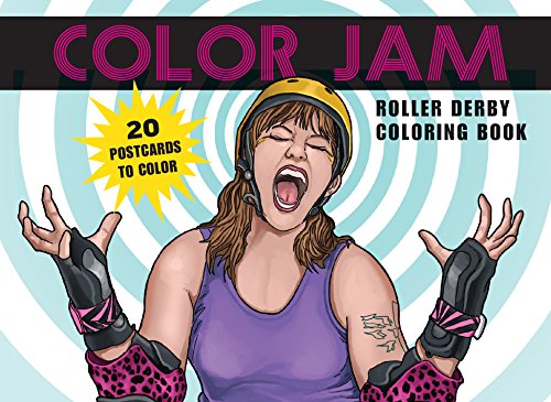 Color Jam Roller Derby Coloring Book