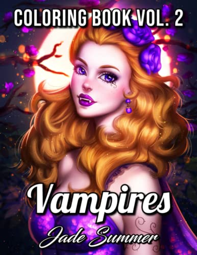 Vampires: An Adult Coloring Book with Sexy Vampire Women, Dark Fantasy Romance, and Haunting Gothic Scenes for Relaxation