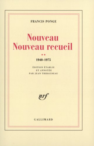 Nouveau Nouveau Recueil: 1940-1975 (2) (BLANCHE) (French Edition)