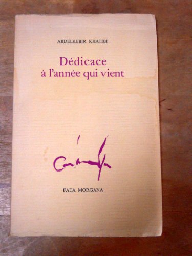 Dédicace à l’année qui vient