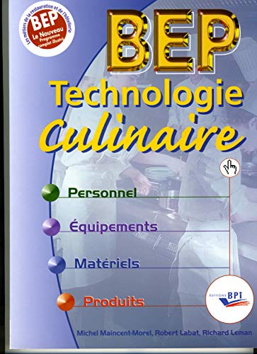 BEP Technologie culinaire Nouveau