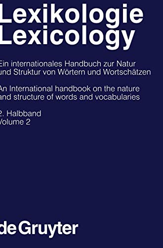 Lexikologie / Lexicology. 2. Halbband