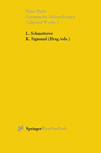 Gesammelte Abhandlungen III - Collected Works III (German Edition)