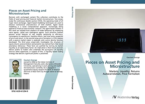Pieces on Asset Pricing and Microstructure: Markets, Liquidity, Returns Autocorrelation, Price Formation