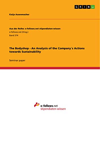 The Bodyshop - An Analysis of the Company´s Actions towards Sustainability