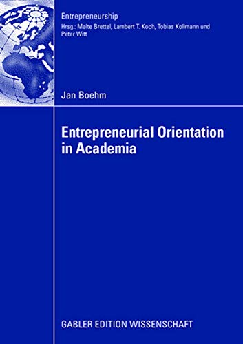 Entrepreneurial Orientation in Academia (Entrepreneurship)