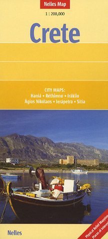 Crete Nelles Map (German, English and French Edition)
