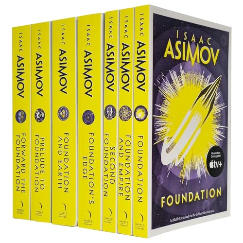 Isaac Asimov The Foundation Series 7 Books Collection Set((Foundation,Foundation and Earth, Prelude to Foundation & Forward the Foundation,Foundation and Empire, Second Foundation, Foundation's Edge)