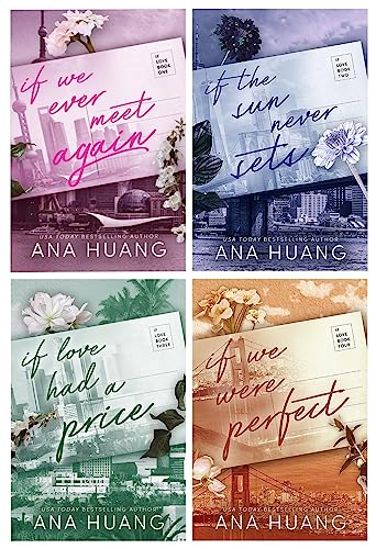 If Love Series by Ana Huang 4 Books Collection Set (If We Ever Meet Again, If the Sun Never Sets, If Love Had A Price, If We Were Perfect)