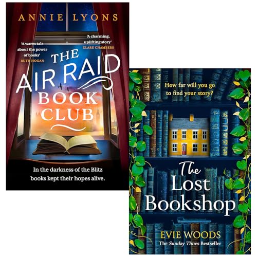 The Air Raid Book Club By Annie Lyons & The Lost Bookshop By Evie Woods 2 Books Collection Set