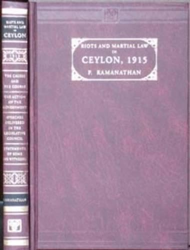 Riots and Martial Law in Ceylon (1915)
