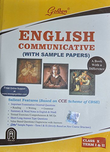Golden English Communicative with Sample Papers Class - 10, Term 1 and 2